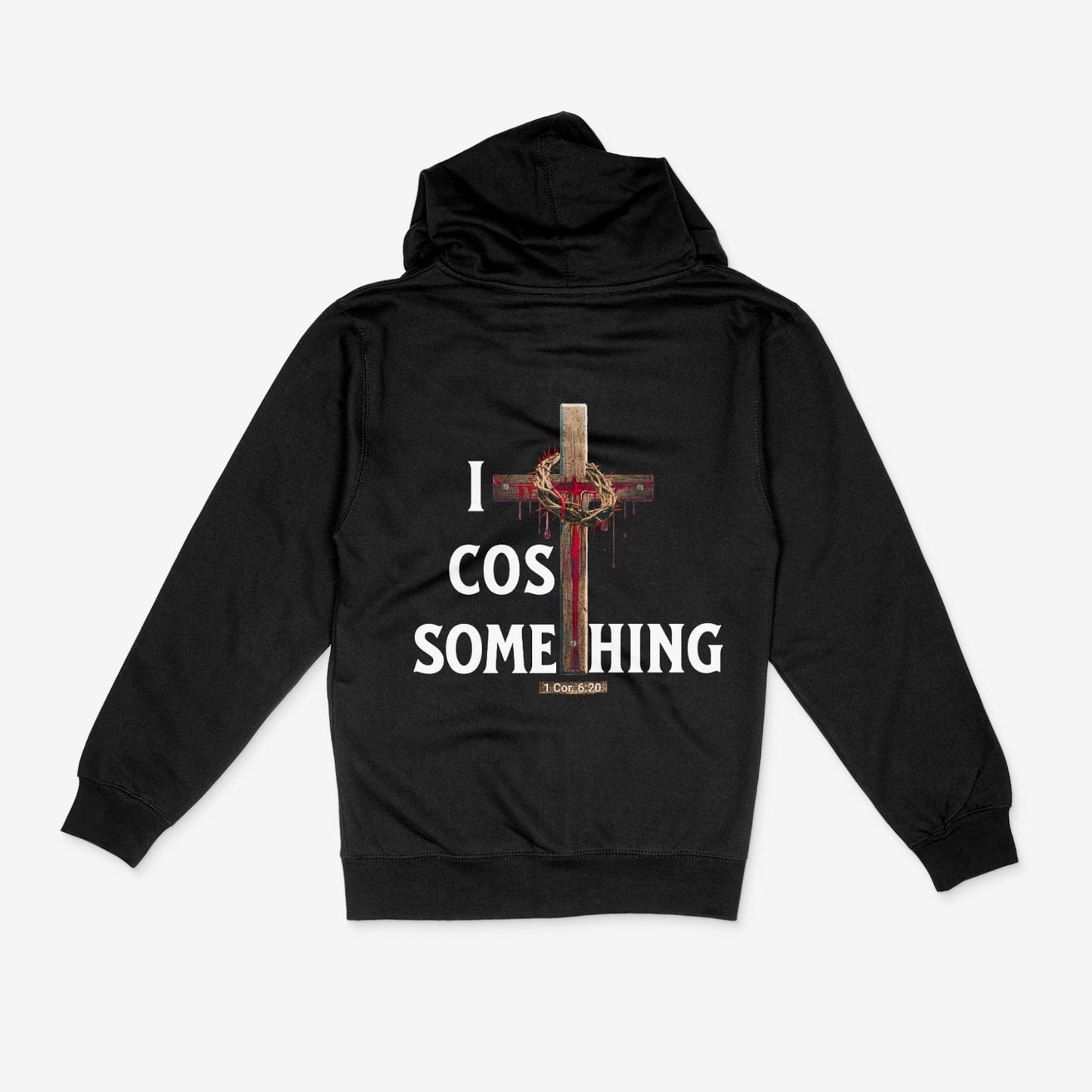 It Cost something ZipUp Unisex Hoodie (White Lettering)