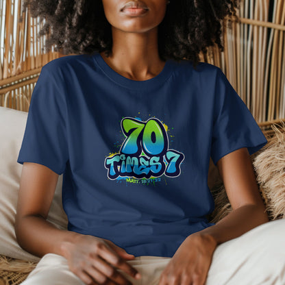 70×7 Christian T-Shirt – Forgiveness Faith Apparel | Fourth-Man Power