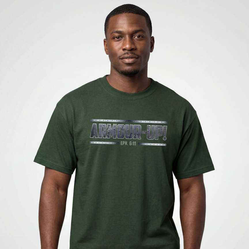 Armour Up T-Shirt – Christian Streetwear | Full Armor of God Faith Apparel