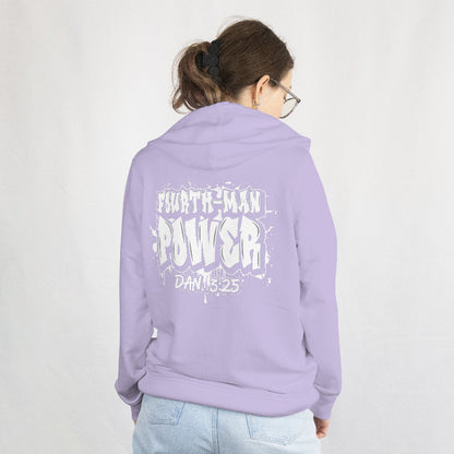 Fourth-Man Power Christian Hoodie – Lavender | Faith-Based Streetwear