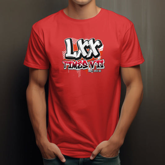 LXX Times VII Christian T-Shirt – Matthew 18:21–22 | Fourth-Man Power