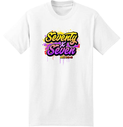 Seventy Times Seven Christian T-Shirt – Matthew 18:21–22 | Fourth-Man Power